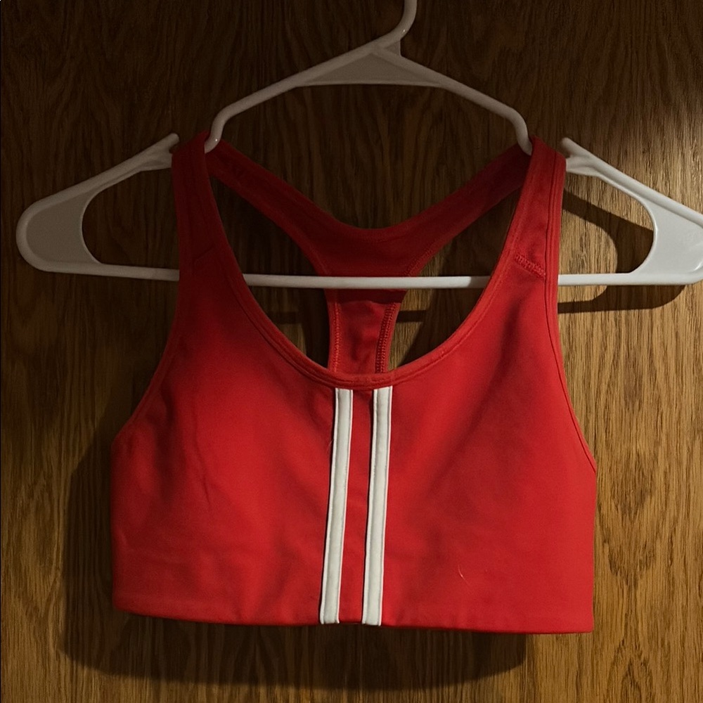 Red Racerback Sports Bra